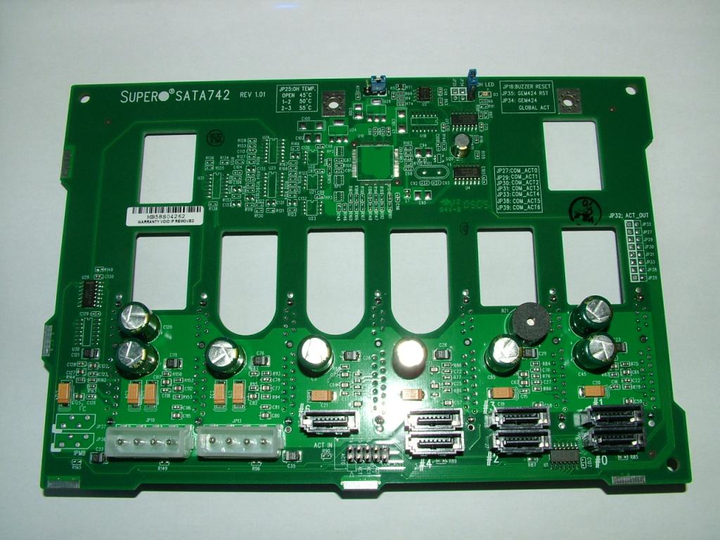 SATA Backplane SATA742 for SuperMicro SC742