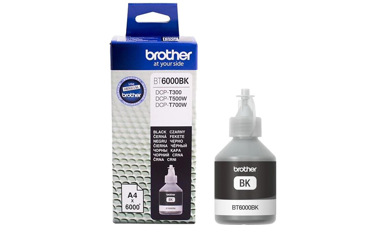 Tusz BROTHER Czarny 108 ml BT-6000BK